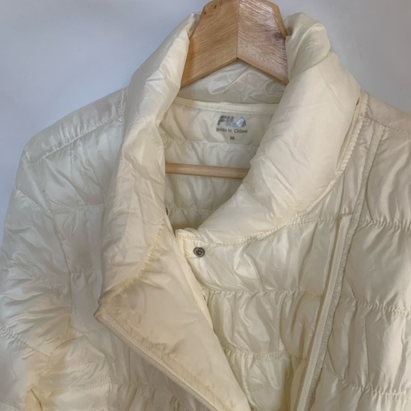 Fila Asymmetrical Puffer Zipper Jacket Size M NWT - Picture 4 of 11